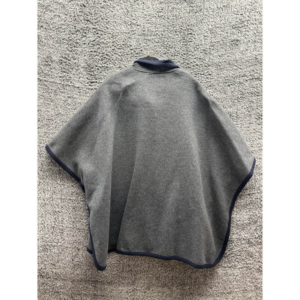 Revolve Joie Kenzie Cape Jacket Oversized Blue Gray Wool Cashmere Blend M/L $598 - Picture 2 of 10